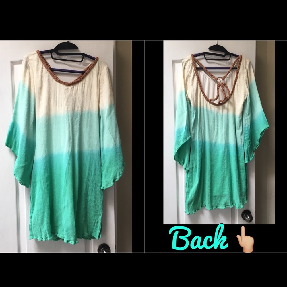 Sz M Dip Dye Dress with braided detail - Picture 1 of 1